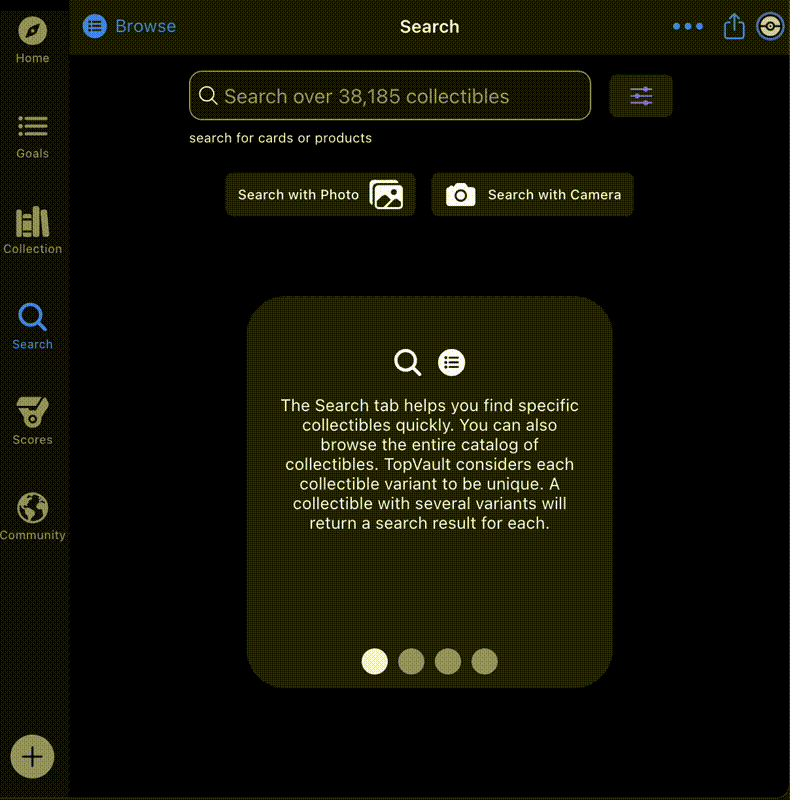 Animation showing a final result of on-device text extraction.