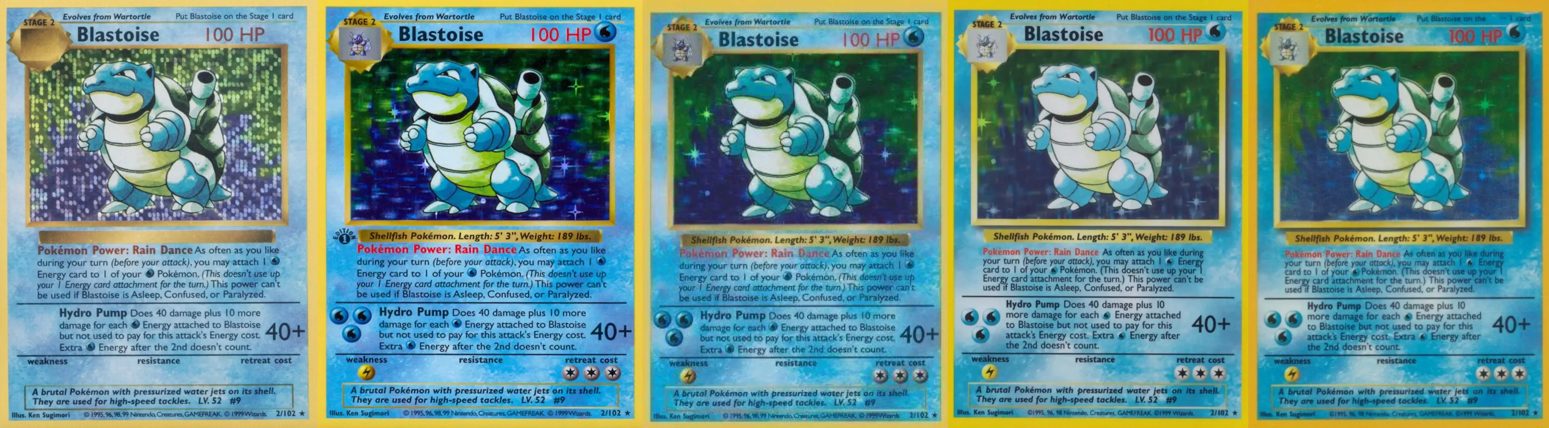 Example of card variants